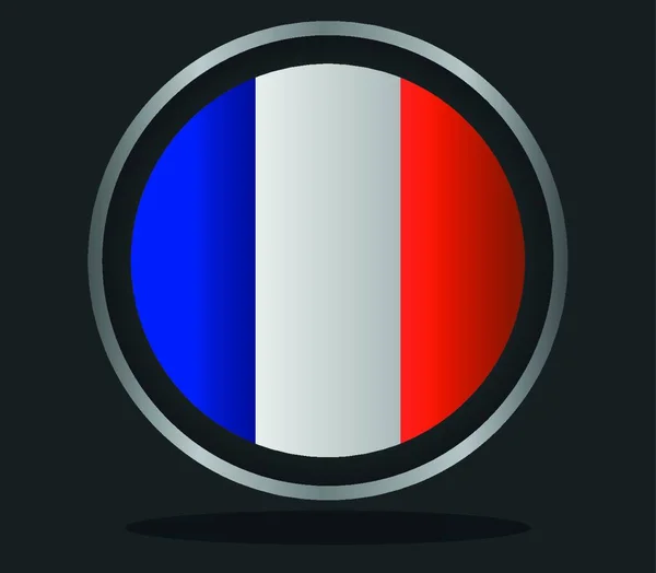 Bandera Francia Ilustración Vectorial — Vector de stock