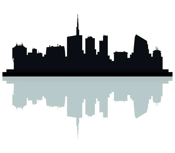 Milan Skyline Vector Illustration — 스톡 벡터