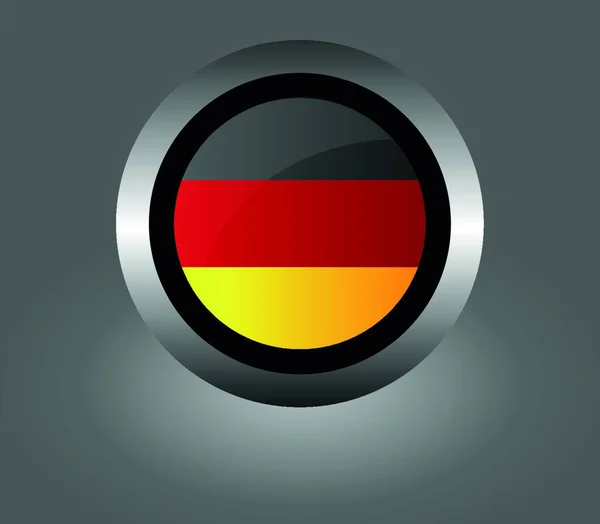 German Flag Official Colors Proportion Correctly — Stock Vector