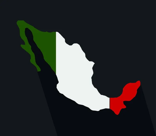 墨西哥 正式名称为墨西哥合众国 是北美南部的一个国家 — 图库矢量图片