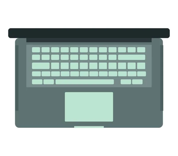 ノートパソコンのアイコン白い背景のイラスト — ストックベクタ
