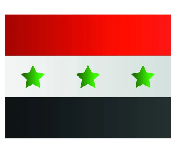 Flaga Iraka Ilustracja Wektora — Wektor stockowy