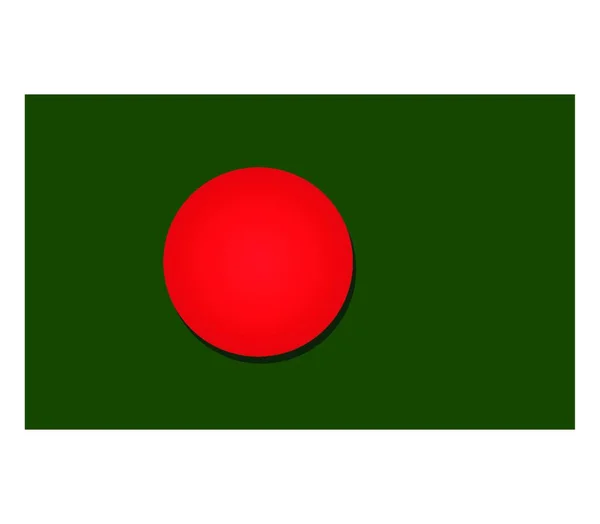 Bandera Bangladesh Ilustración Vectorial — Archivo Imágenes Vectoriales