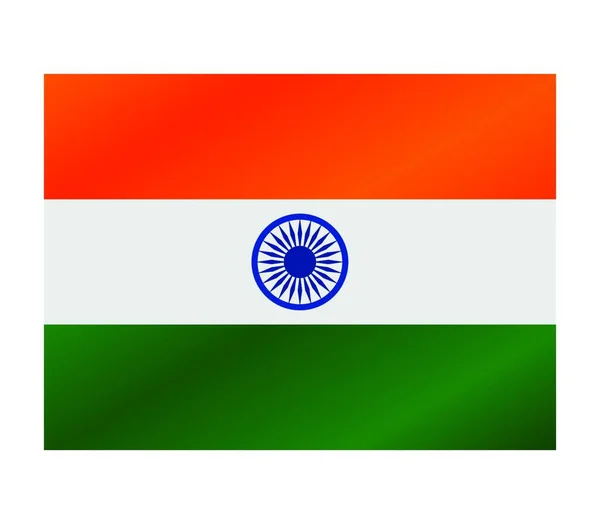 Bandera India Ilustración Vectorial — Vector de stock