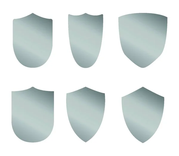 Shield Icon Illustration White Background — Stock Vector
