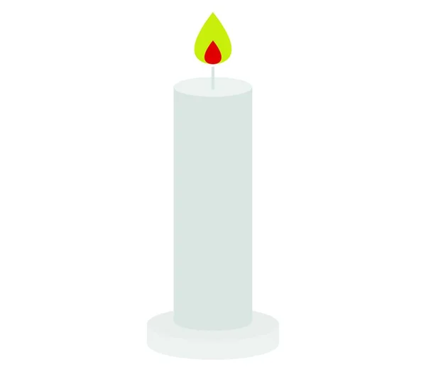 Candle Icon Vector Illustration — Stock Vector