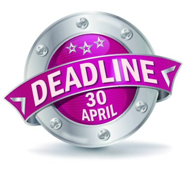 button deadline april 30th clipart