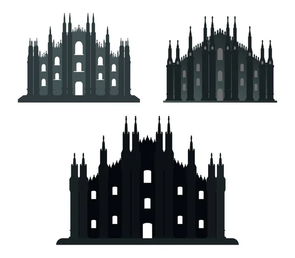 Malowniczy Widok Majestatyczną Architekturę Katedry — Wektor stockowy