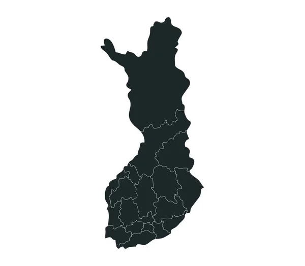 Finlandiya Sveç Norveç Rusya Sınırında Bulunan Bir Kuzey Avrupa Ülkesidir — Stok Vektör