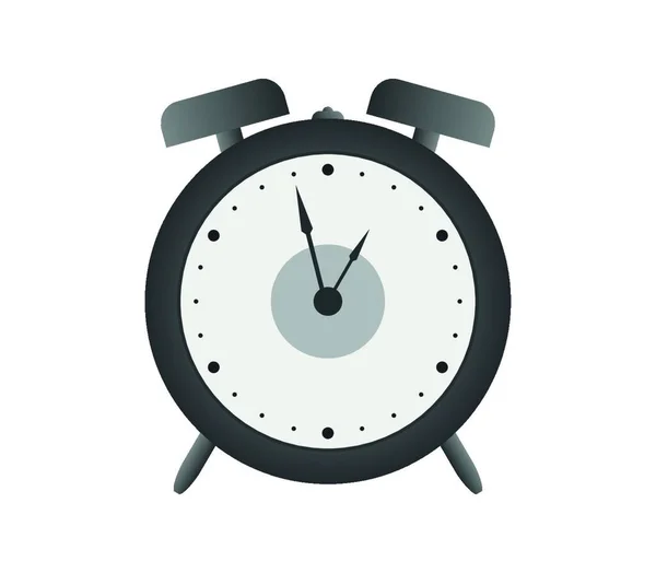 Icono Del Reloj Despertador Ilustración Sobre Fondo Blanco — Archivo Imágenes Vectoriales