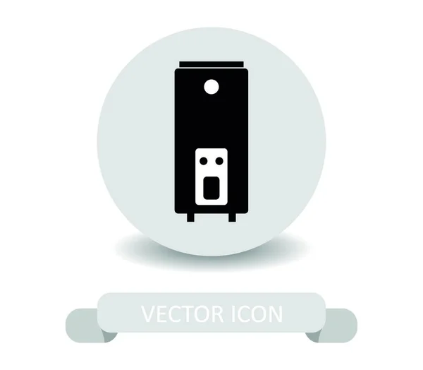 Water Heater Icon Illustration White Background — Stock Vector