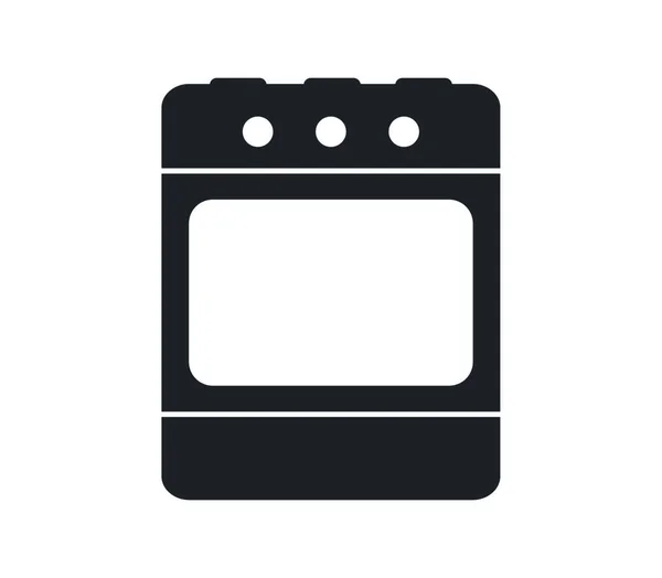 Oven Icon Illustration White Background — Stock Vector