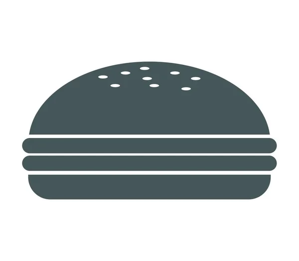 Sandwich Icon Illustration White Background — Stock Vector