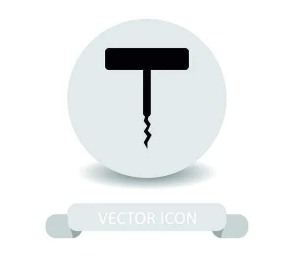 Otvírák Láhev Ikona Ilustrace Bílém Pozadí — Stockový vektor