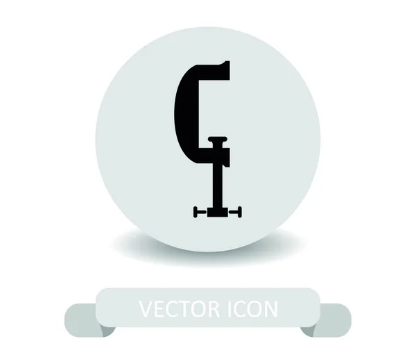 Ikona Svorky Ilustrace Bílém Pozadí — Stockový vektor