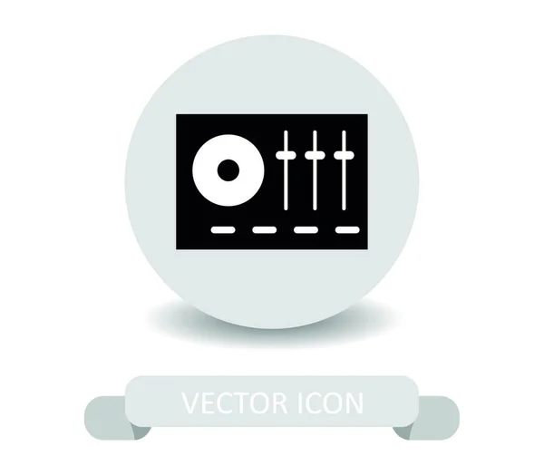 Ikona Disku Ilustrace Bílém Pozadí — Stockový vektor