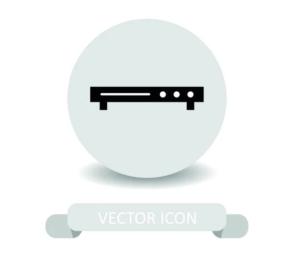 Dvd Player Icon Abbildung Auf Weißem Hintergrund — Stockvektor