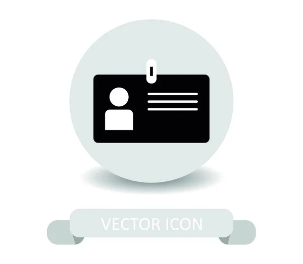 Icono Tarjeta Miembro Ilustración Sobre Fondo Blanco — Vector de stock