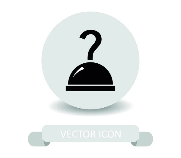 Icono Gancho Pirata Ilustración Sobre Fondo Blanco — Vector de stock