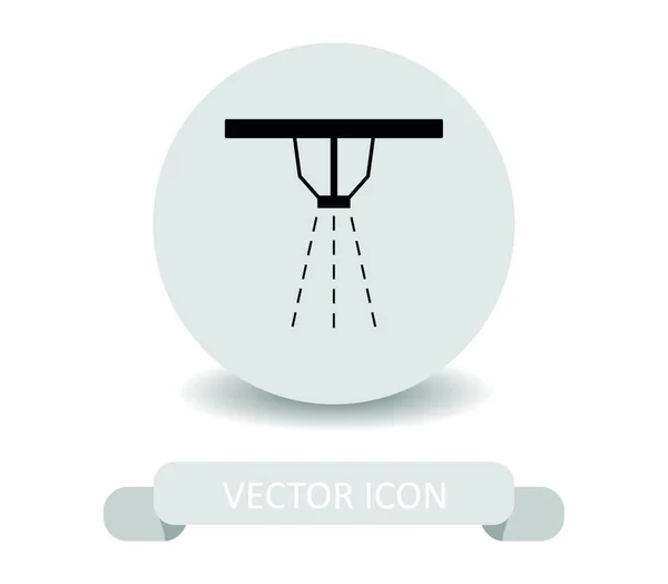 Sprinkler Symbol Abbildung Auf Weißem Hintergrund — Stockvektor