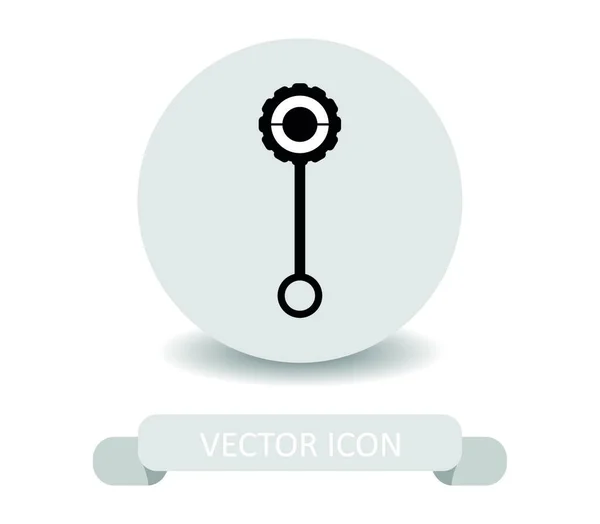 Leksak Skallra Ikon Illustration Vit Bakgrund — Stock vektor