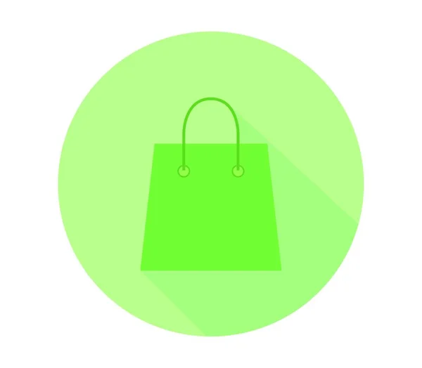 Einkaufstaschen Symbol Abbildung Auf Weißem Hintergrund — Stockvektor
