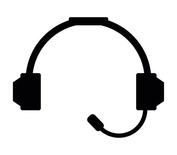 Kopfhörer Symbol Abbildung Auf Weißem Hintergrund — Stockvektor
