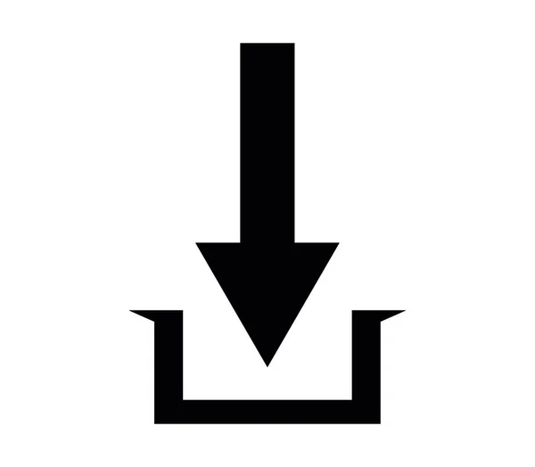 Symbol Herunterladen Abbildung Auf Weißem Hintergrund — Stockvektor