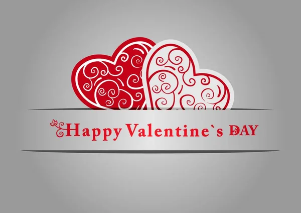 Creatieve Valentines Conceptuele Vector Valentines Day Card — Stockvector