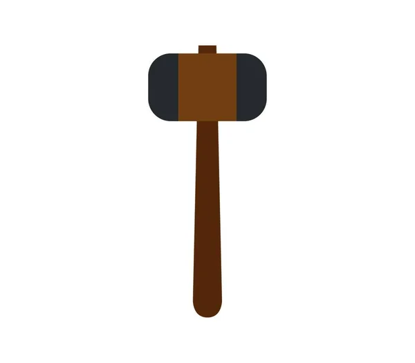 Hammer Symbol Abbildung Auf Weißem Hintergrund — Stockvektor