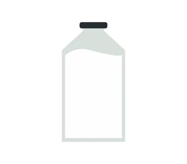 Icona Del Latte Illustrazione Sfondo Bianco — Vettoriale Stock