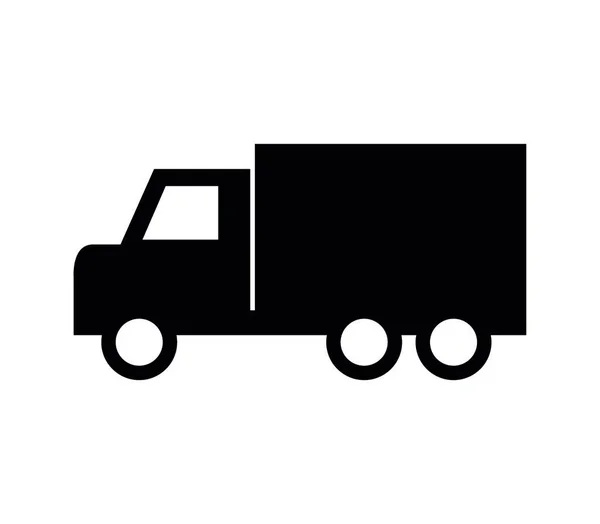 Truck Icoon Illustratie Witte Achtergrond — Stockvector