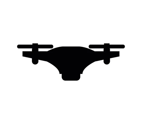 Drone Icoon Illustratie Witte Achtergrond — Stockvector