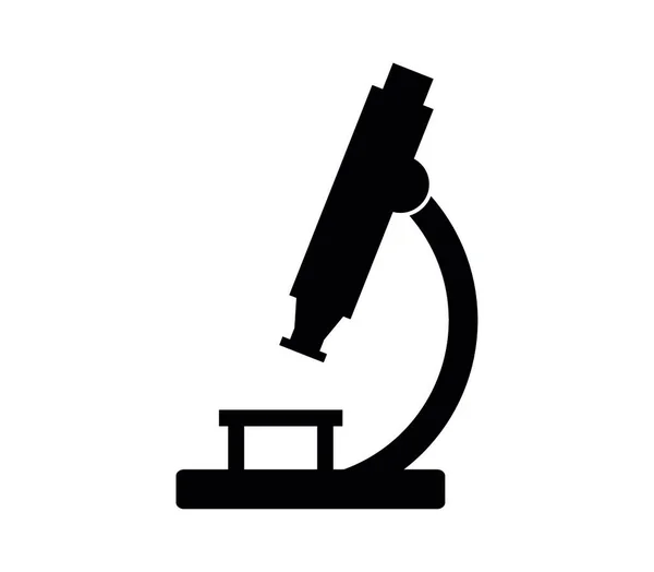 顕微鏡のアイコン白い背景のイラスト — ストックベクタ