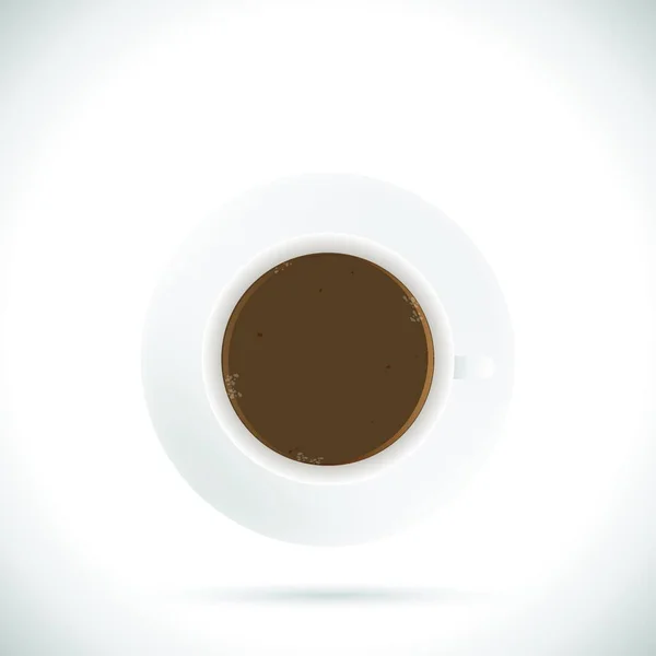 Illustration Kaffekopp Isolerad Vit Bakgrund — Stock vektor