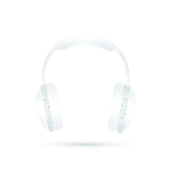 Illustration Headphones Isolated White Background — Stock Vector