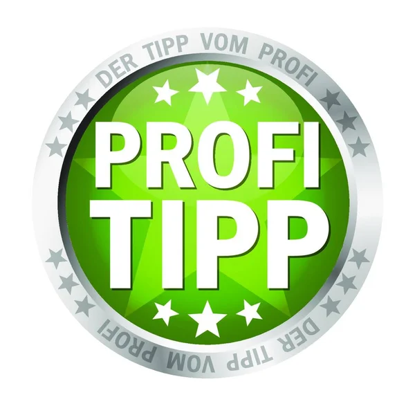 Tlačítko Bannerem Profesionální Tip — Stockový vektor