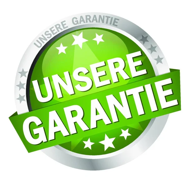 Taste Mit Banner Unsere Garantie — Stockvektor