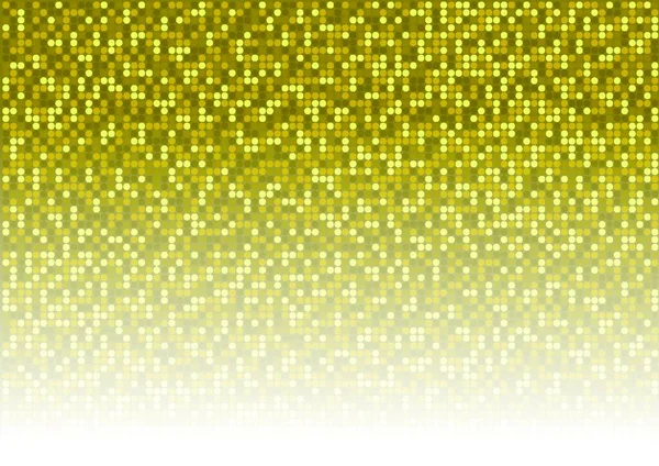 Arany Pöttyös Háttér Mosaic Disco Pattern Gold Tones Vector Illusztráció — Stock Vector