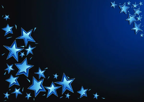 Blue Christmas Stars Háttér Absztrakt Illusztráció Vector — Stock Vector