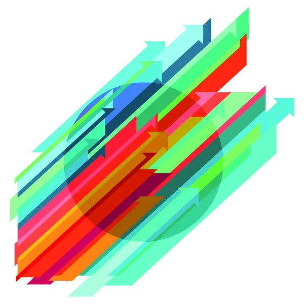 Symbole Chemin Dynamique Llustration Abstraite — Image vectorielle