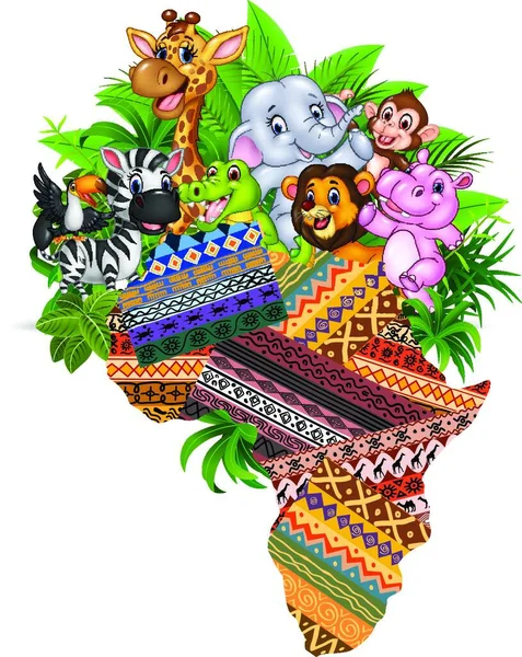 Дикие Животные Африки — стоковый вектор