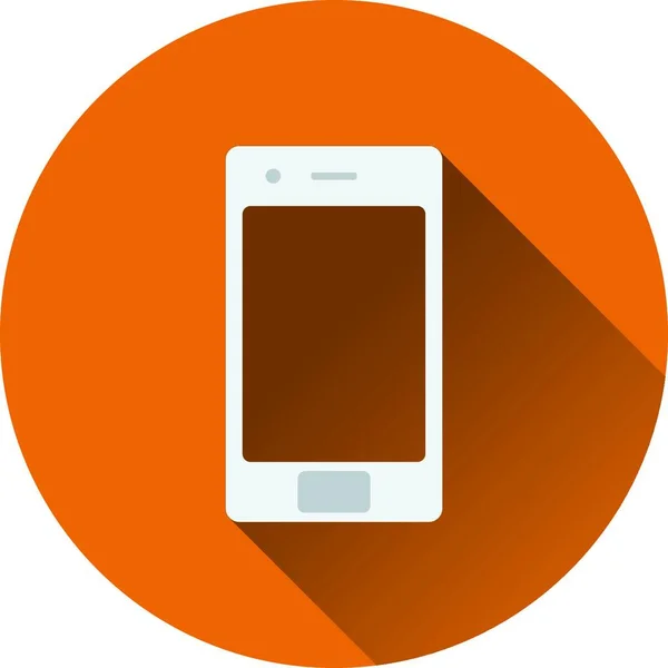 Smartphone Icon Flat Design Vector Illustration — Stock Vector