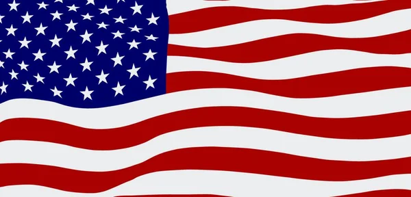 アメリカの国旗を背景に ベクトルイラスト — ストックベクタ