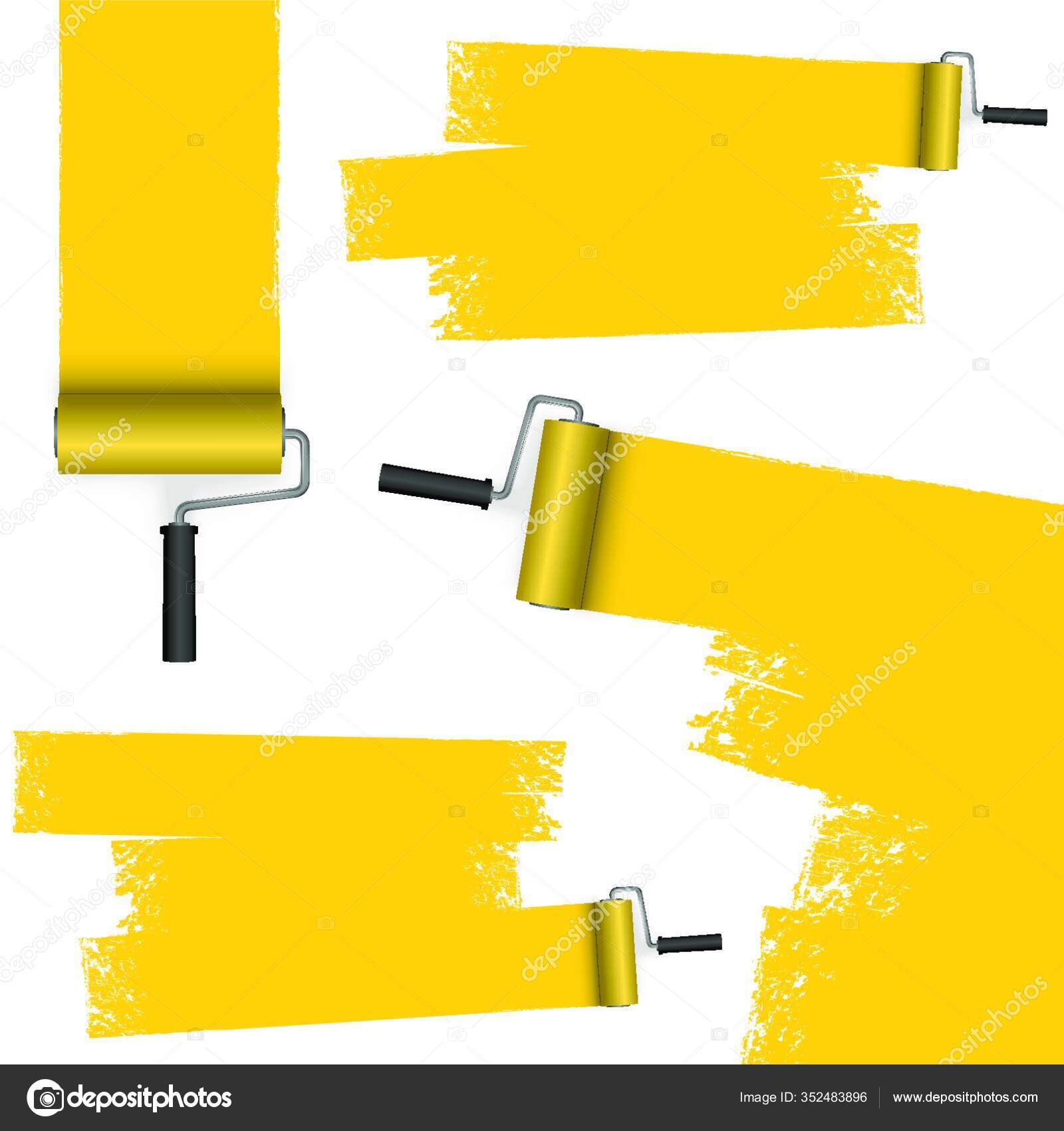 Paint Roller Markings Stock Vector by ©PantherMediaSeller 352483896