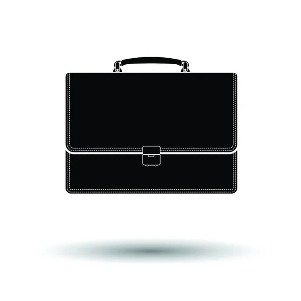 Icône Valise Fond Blanc Avec Design Ombre Illustration Vectorielle — Image vectorielle