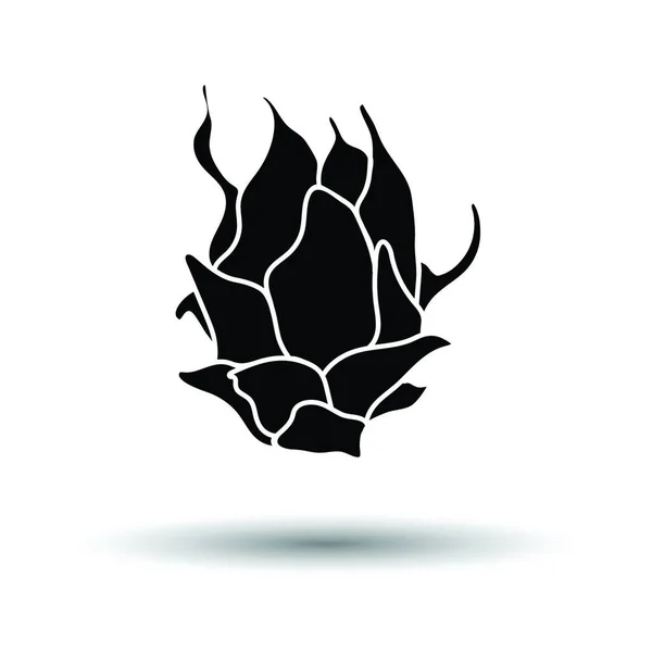 Dragon Fruit Icon White Background Shadow Design Vector Illustration — Stock Vector