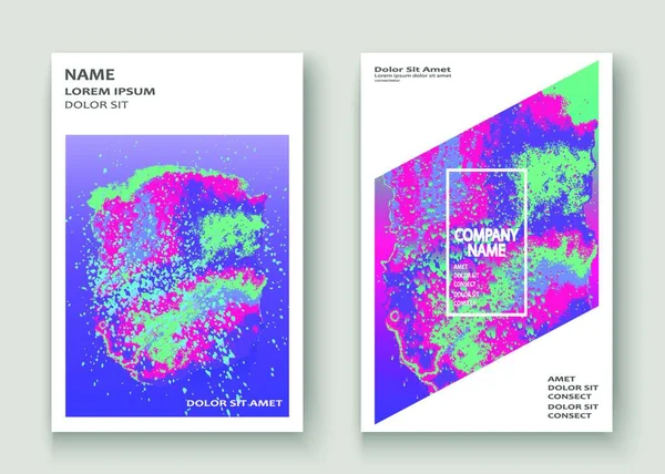 Neonowy Projekt Artystycznej Okładki Płynny Holograficzny Gradientowy Rozprysk Eksplozji Tło — Wektor stockowy