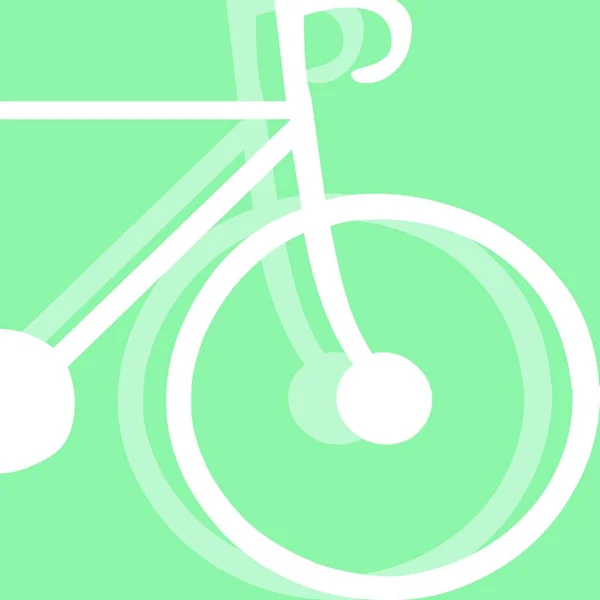 Pictograma Vetorial Bicicleta Ilustração — Vetor de Stock