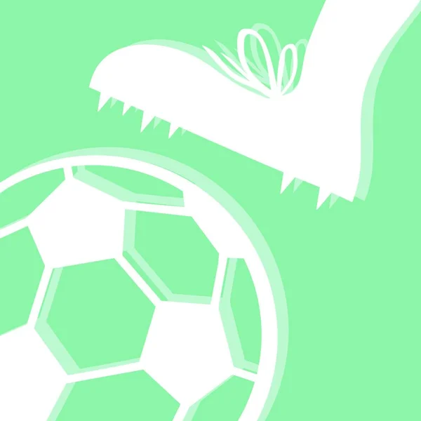 Pictograma Vectorial Fútbol Ilustración — Vector de stock